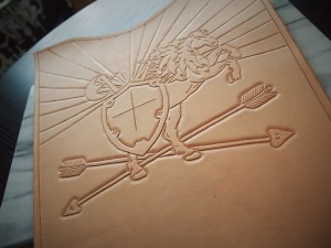 Custom tooled leather quiver