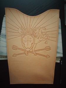 Custom leather tooled quiver