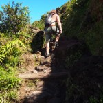 Hiking the volcano La Soufriere in Guadeloupe
