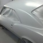Body work on the 1967 Chevy Camaro restoration
