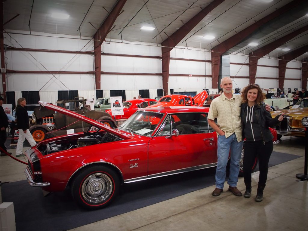 Dad and I with his 1967 Chevy Camaro at the British Columbia Classic and Custom Car Show