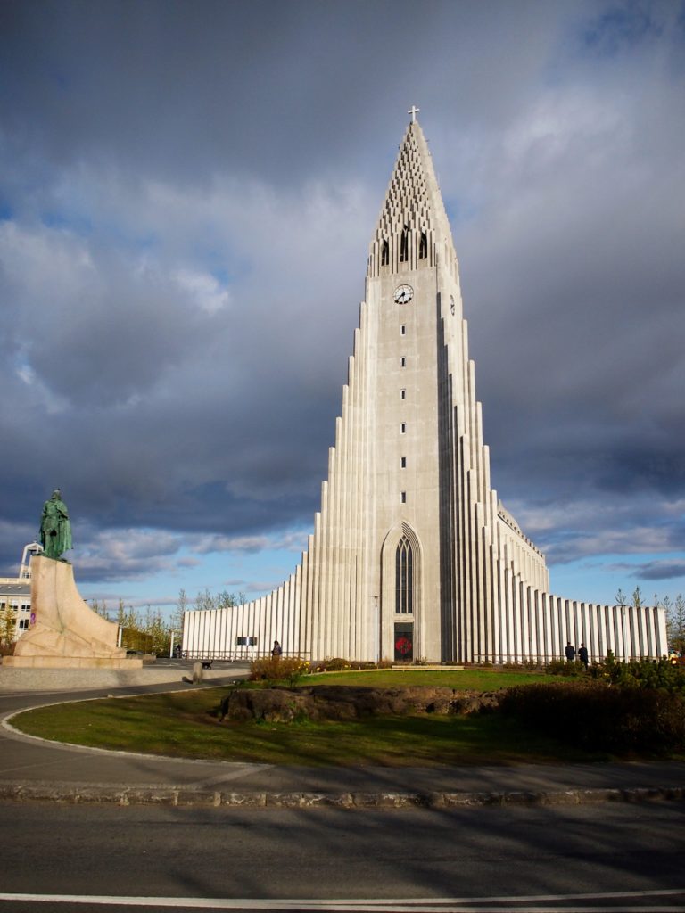 Hallgrimskirkja church in Reykjavik Iceland
