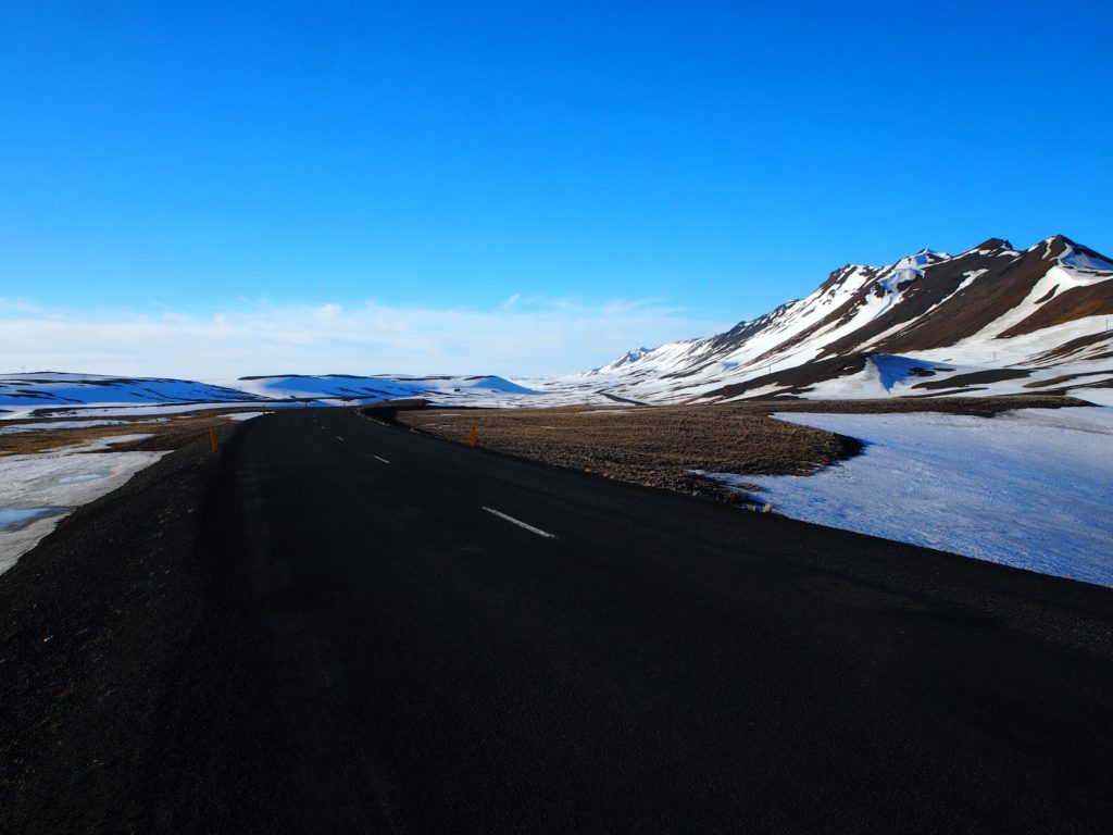 Travelling through the north of Iceland on my road trip