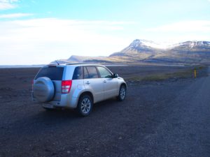 My 4x4 SUV for my road trip around Iceland's ring road