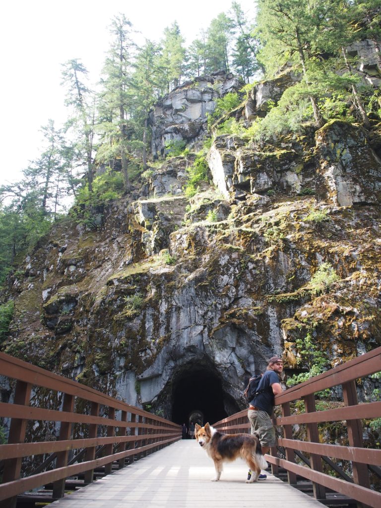 Day trip to the Othello Tunnels with the old dog
