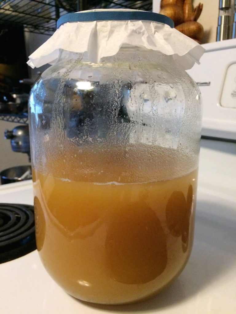 Apple cider vinegar after straining