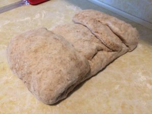 Making sourdough no knead bread