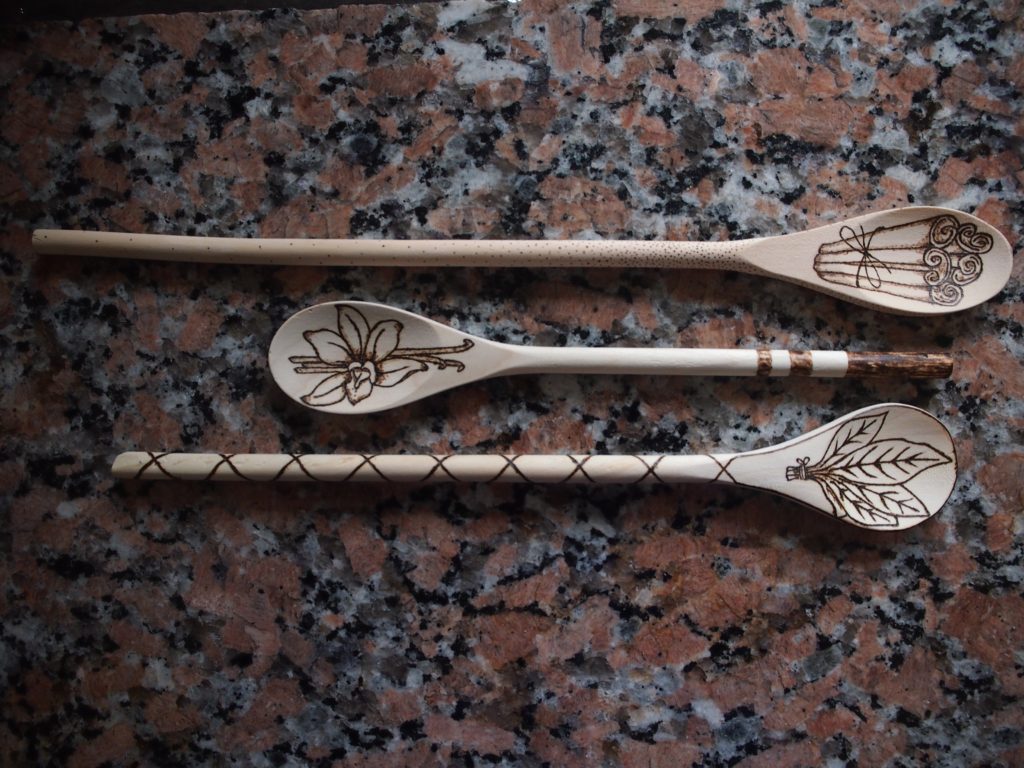 Wood Burning wooden spoons for mothers day