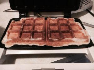 Homemade sourdough waffles